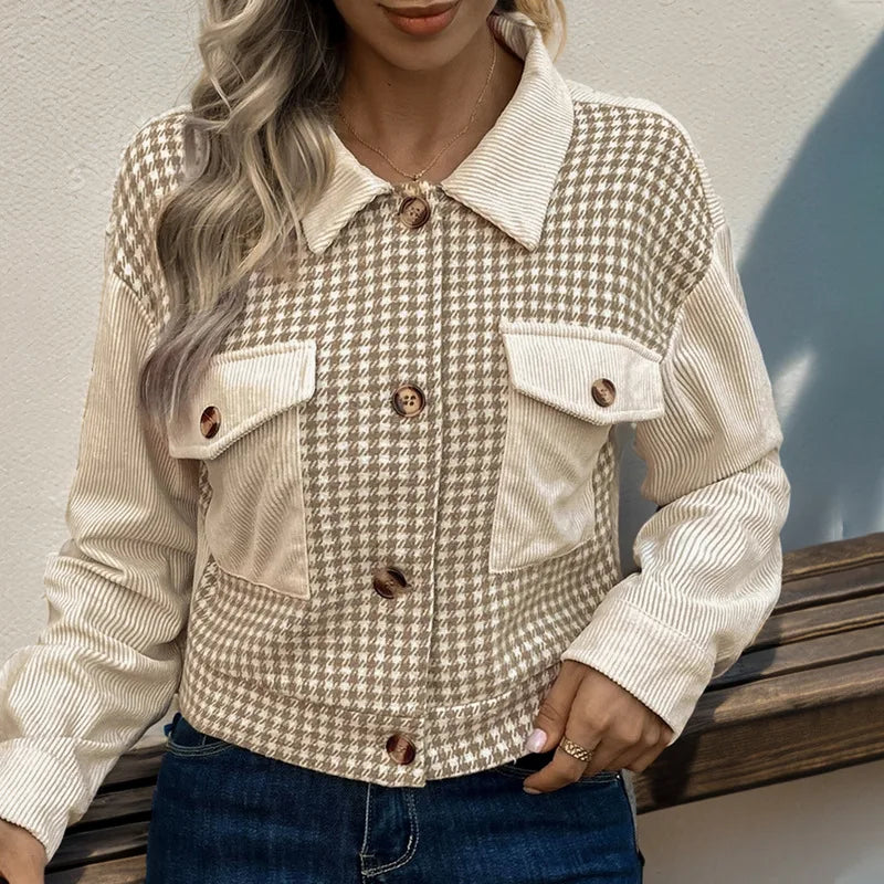 Short Jacket  Crop Trend Luxury Designer Fashion Winter Coat