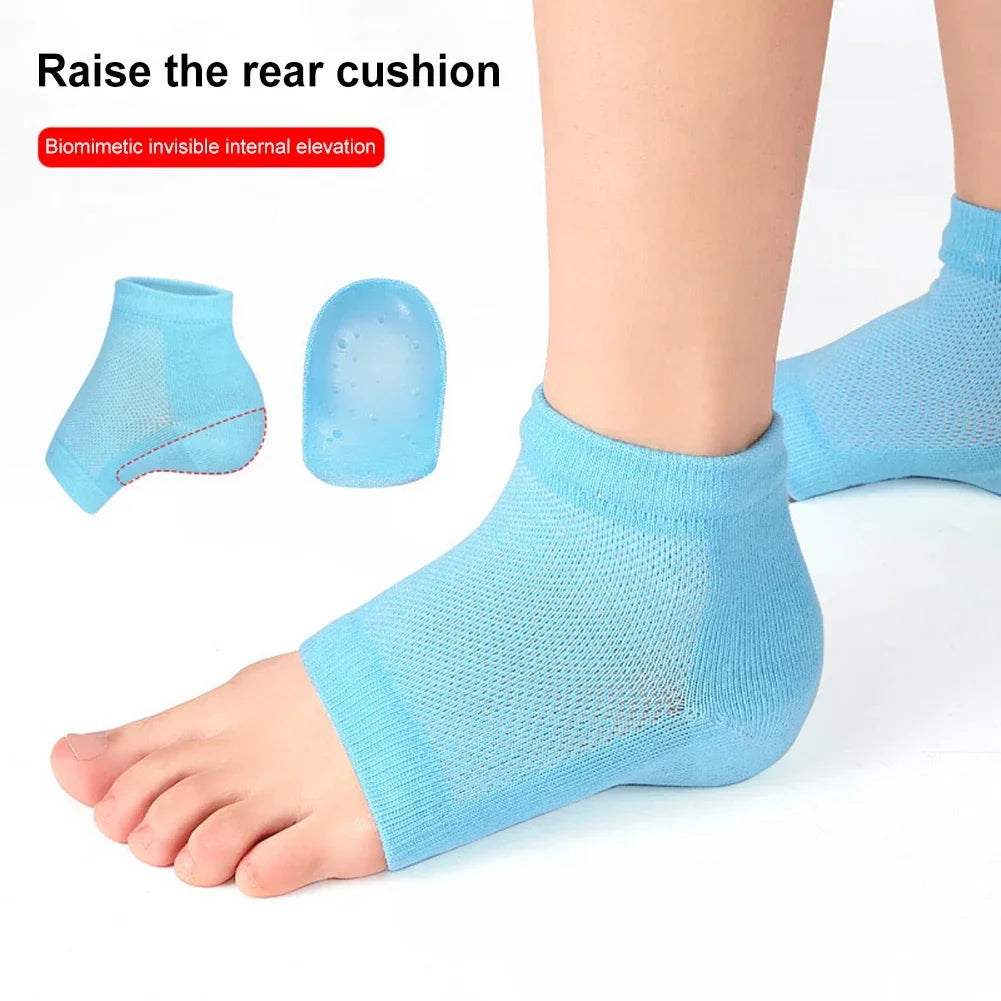 2.5/3.5cm Half Height Increase Insoles Unisex Anti-slip Thickened SEBS Heel Lift Shoe Pads Invisible Rizzsoles Height Max Socks
