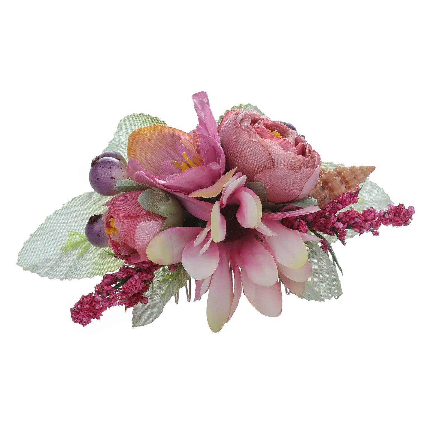 Flower Hair Comb Hairpin Bouquet Headdress Hair Combs Hair Accessories for Women Girls Floral Hairpins