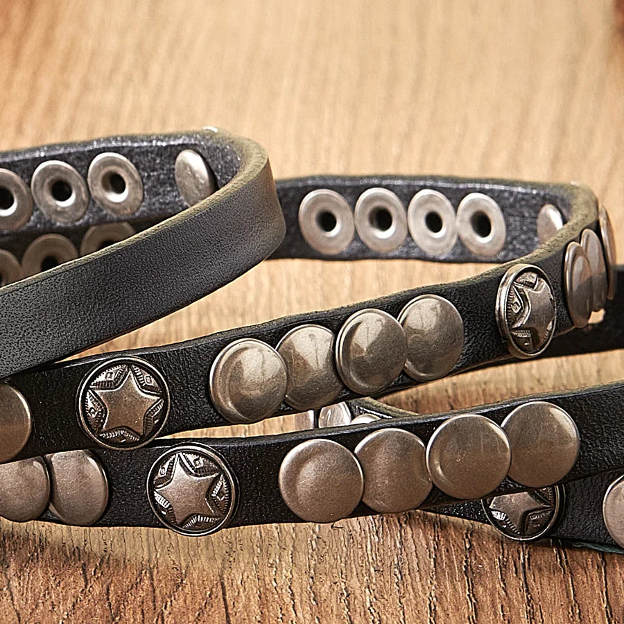 1CM Luxury Skirt Dress Rivet Belt  Genuine Leather Punk Decoration Thin Strap