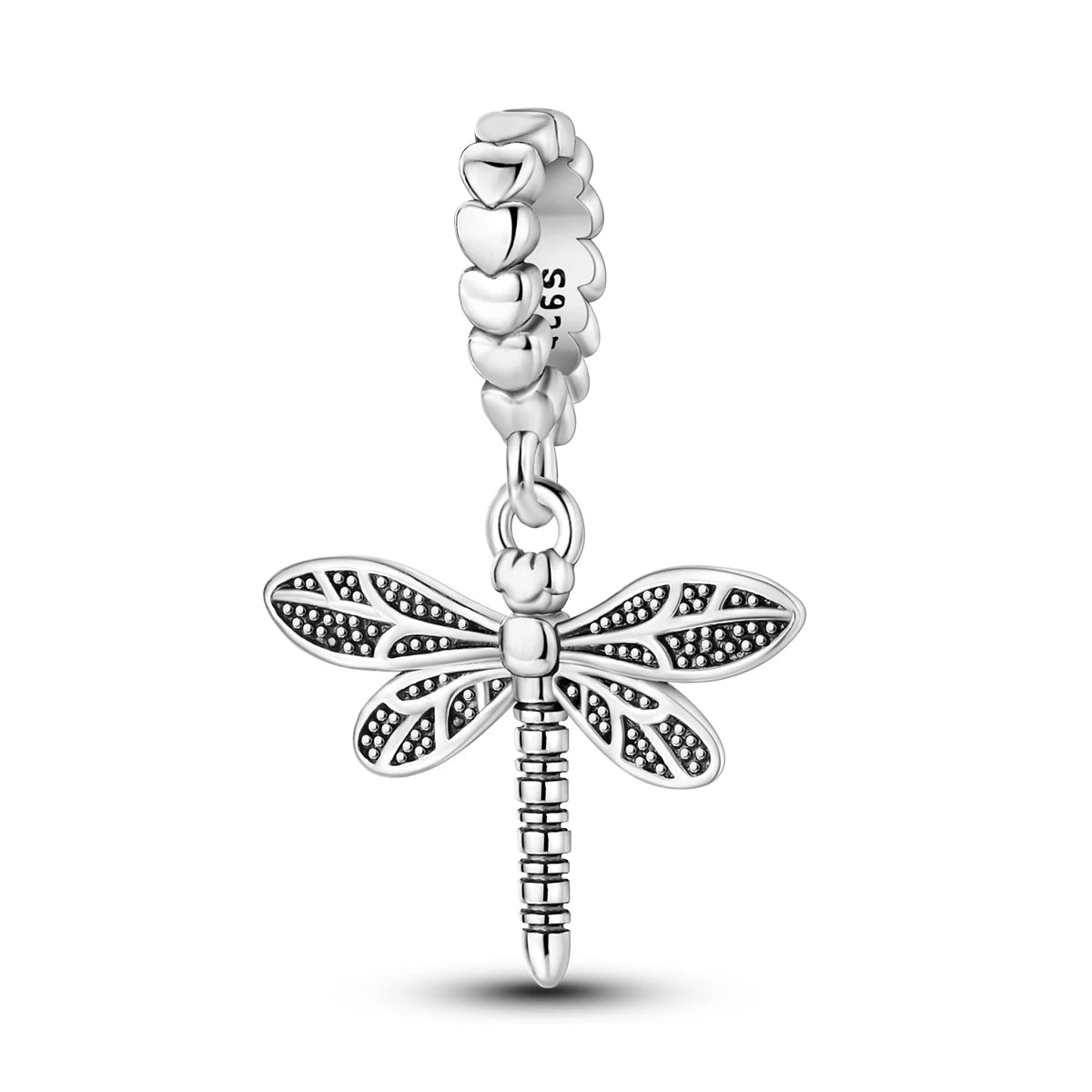 925 Sterling Silver Lion Dragonfly Animal Pendant Bracelet Charms