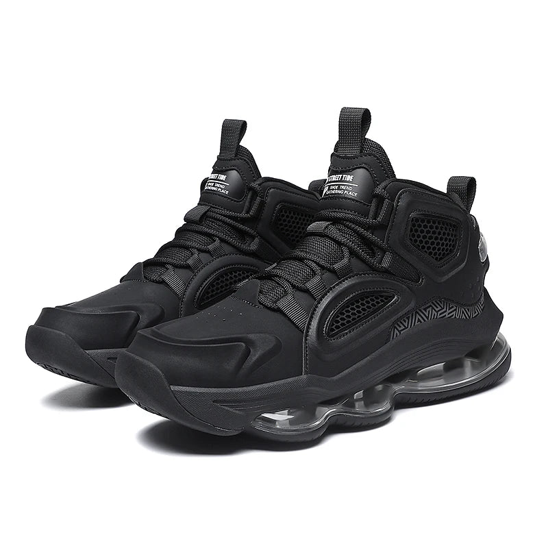 Chunky Sneakers Plus Size 45 Mens Designer Air Cushioned Basketball Shoes Fashion Casual Leather Height Increased Platform Shoes