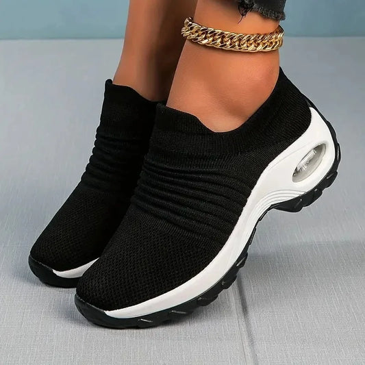 Running Training Sneakers Air Cushion Causal Sport Shoes Slip On Walking  Shoes