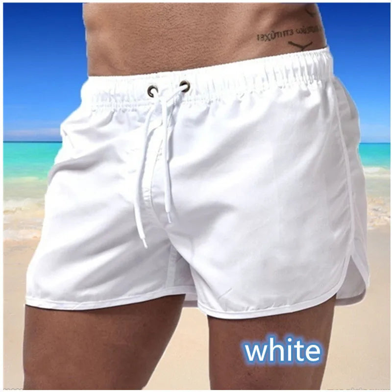 Summer Men's Swimwear Shorts Brand Beachwear Sexy Swim Trunks Men Swimsuit Low Waist Breathable Beach Wear Surf