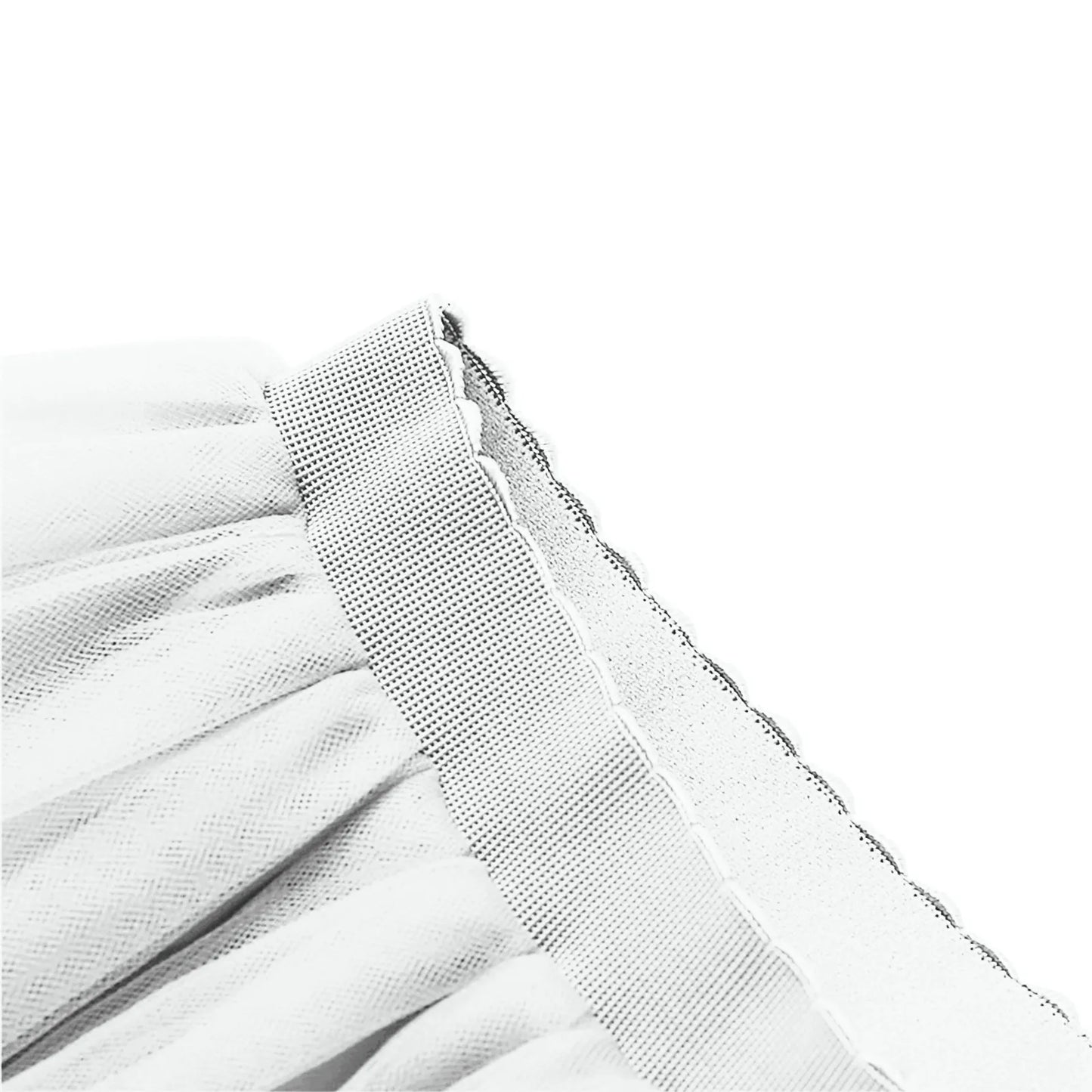 Women's Knee Length Mesh  Skirt Solid Color Elegant Elastic High Waist A-Line Petticoat