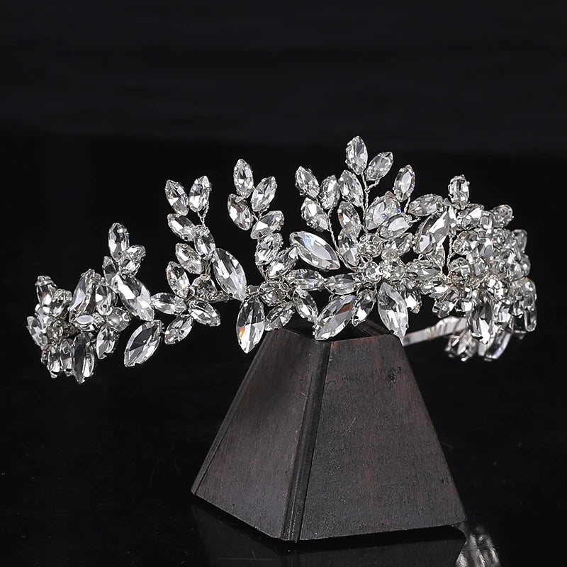 Headband Handmade Rhinestone Crystal Flower Headband Hairband For Women Wedding Hair Accessories Jewelry