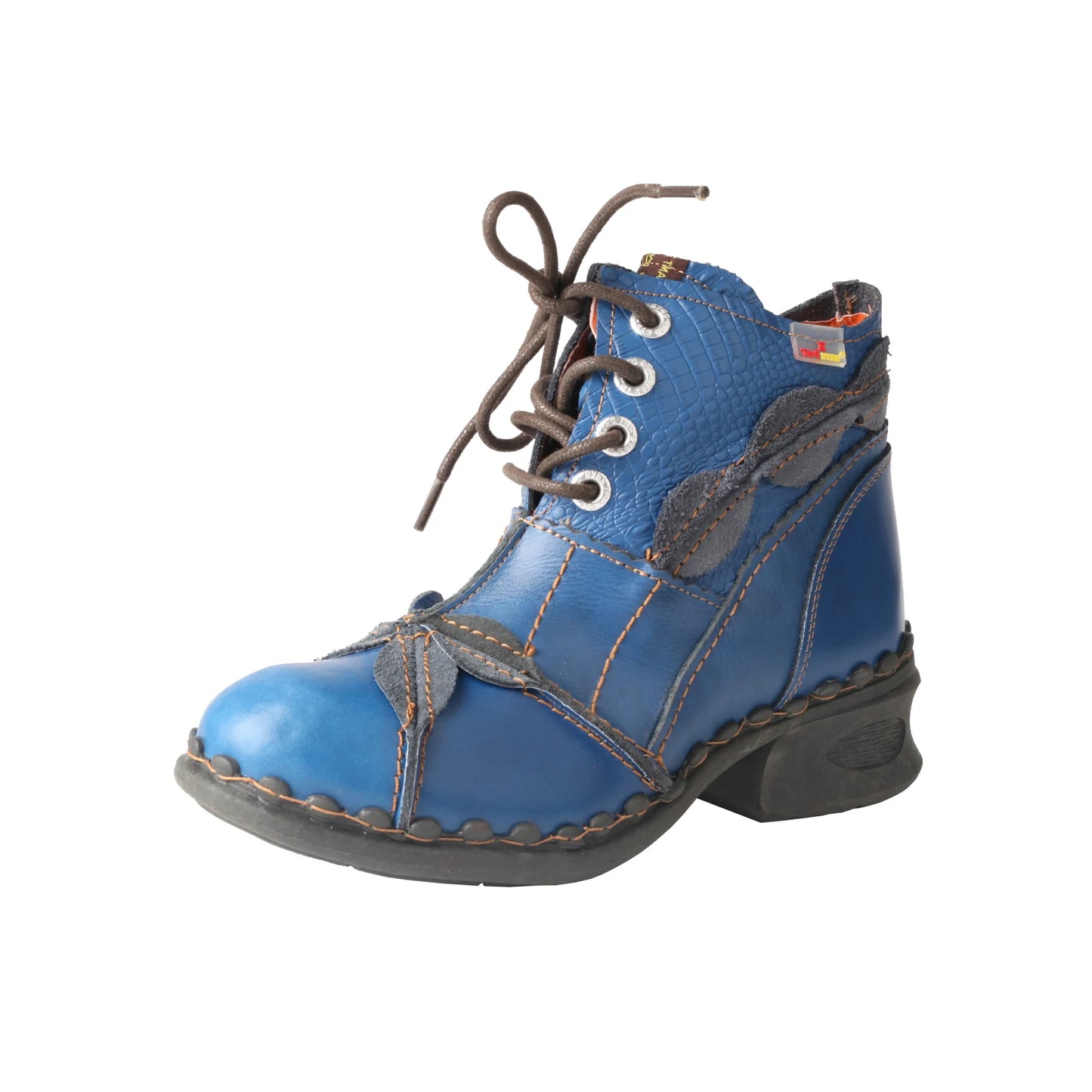 Washed Leather Oxford  Boots