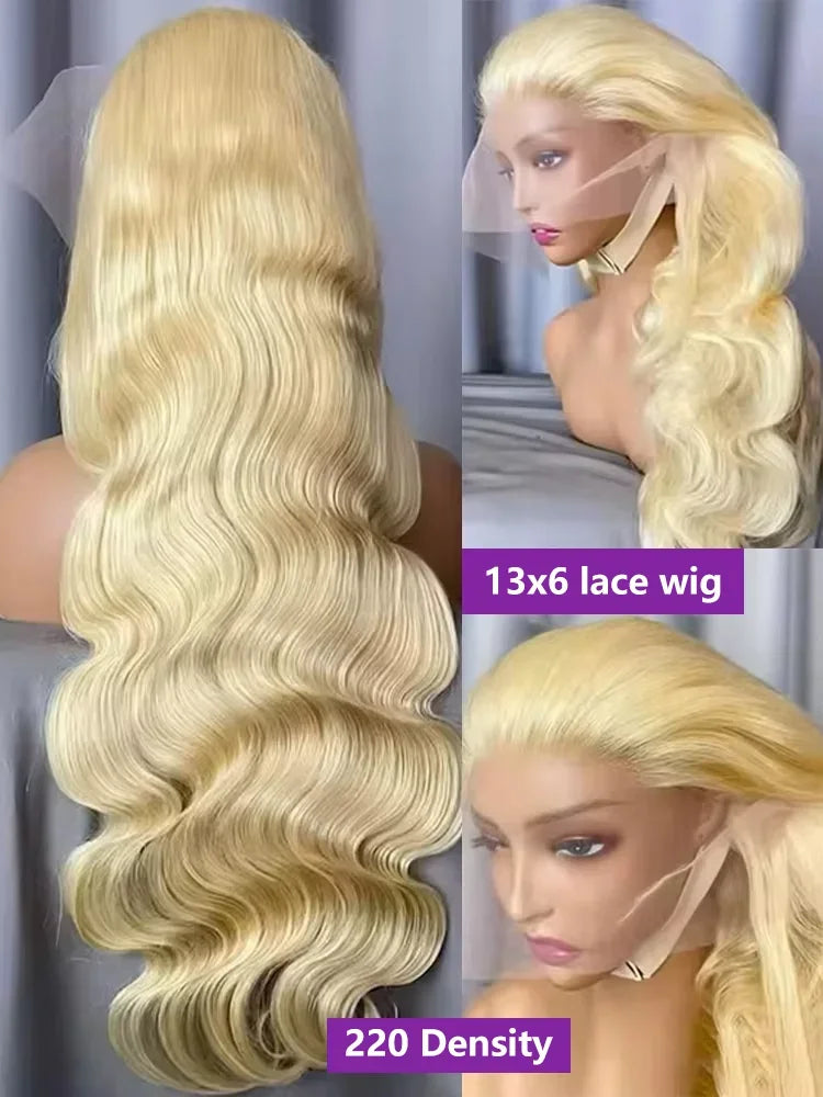 250 Density 30 40 Inch 613 Body Wave 13x6 HD Lace Frontal Wigs Human Hair Brazilian 13x4 Transparent Lace Front