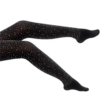 Tights Pantyhose Rhinestone Thermal Training Stockings Gymnastics