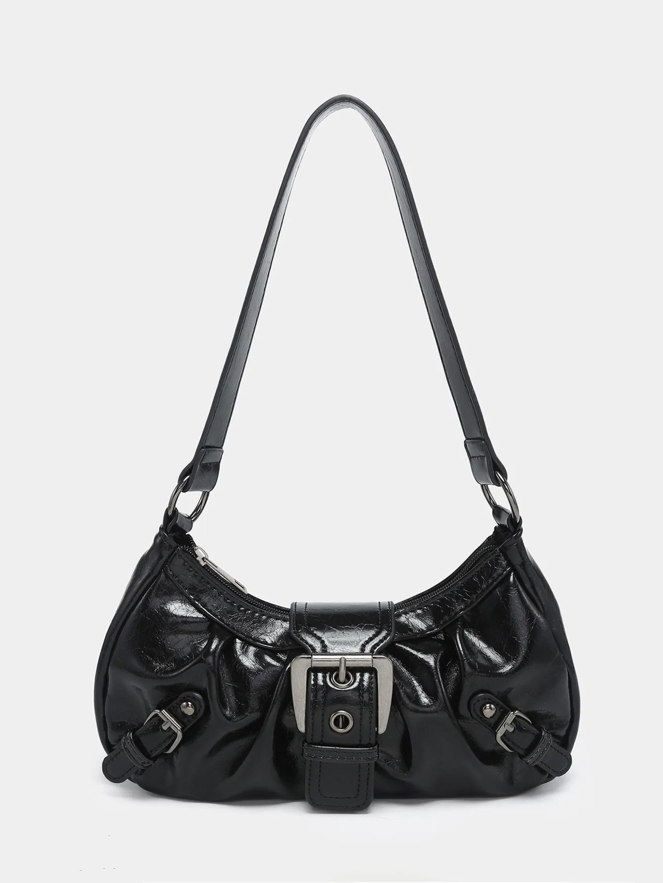 Spring Hot Selling Maillard Style Retro Style Small Bag Wasteland Style Vintage Leather Shoulder Armpit Bag