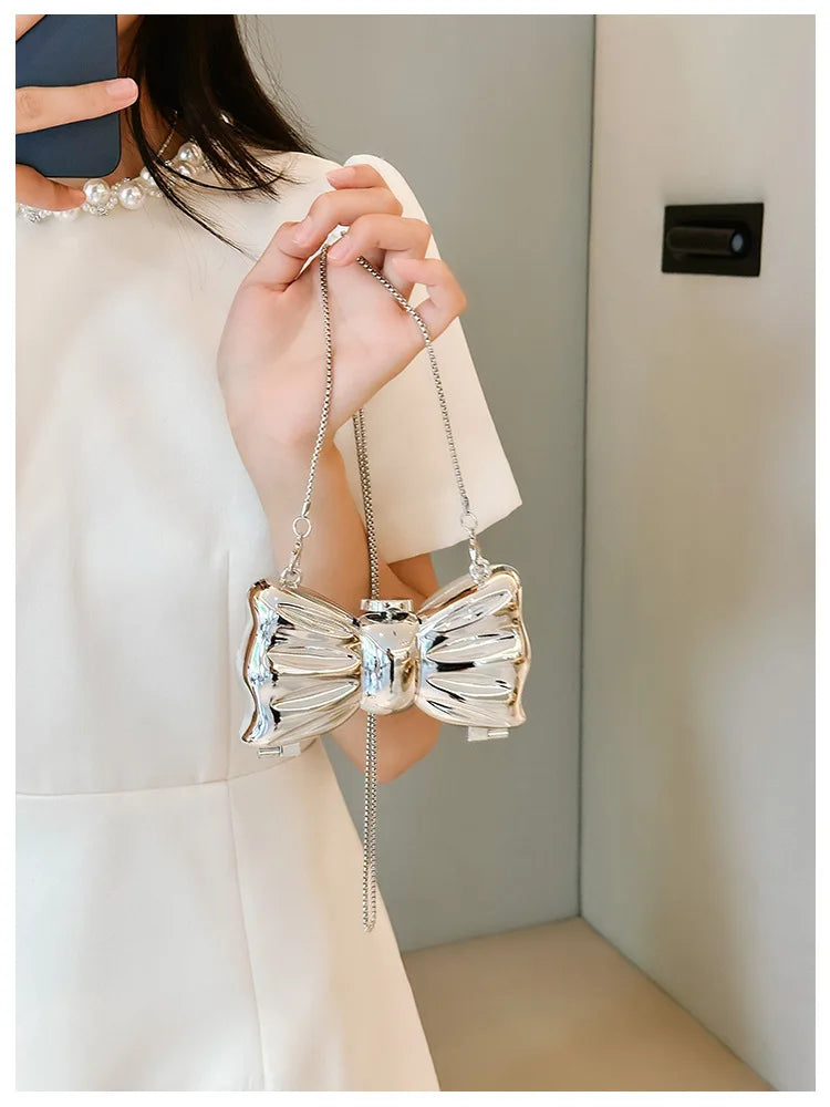 Summer Lipstick Bags for Women Fashion Pearl Mini Purse Crossbody Bag High Quality Gold Shell Bag Designer Shoulder Bag