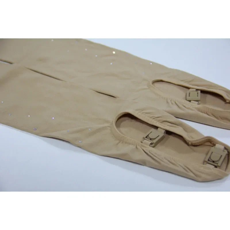 "10PCS Rhinestone Figure Skating Pants Pantyhose Gymnastics Leotard