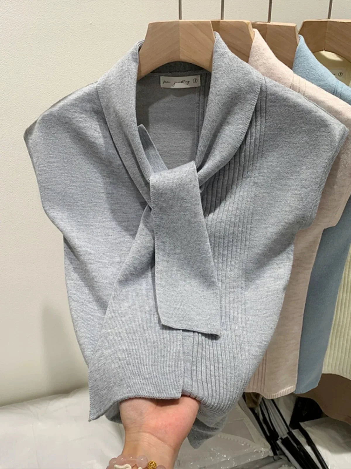 Women's Knitted Tank Tops Women Thin Tops Basic Casual Tank Tops O-neck Tees Sleeveless Tops for Women