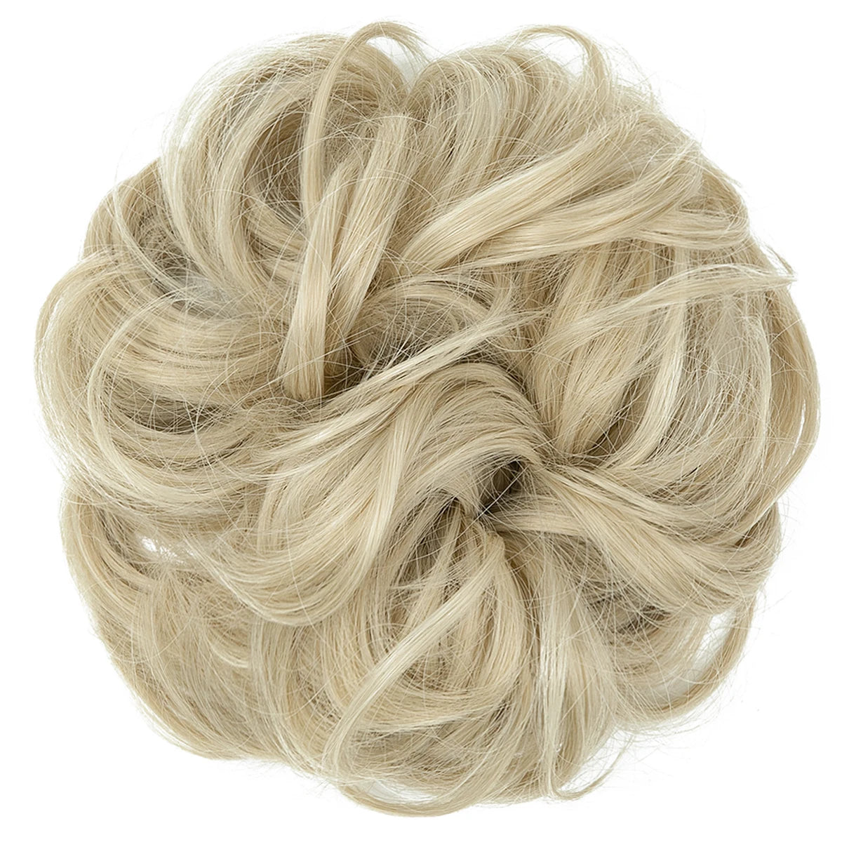 Synthetic Messy hair piece Daily Use Chignon Scrunchies Fake Elastic Hairpiece Blonde Brown Donut Bun For Women
