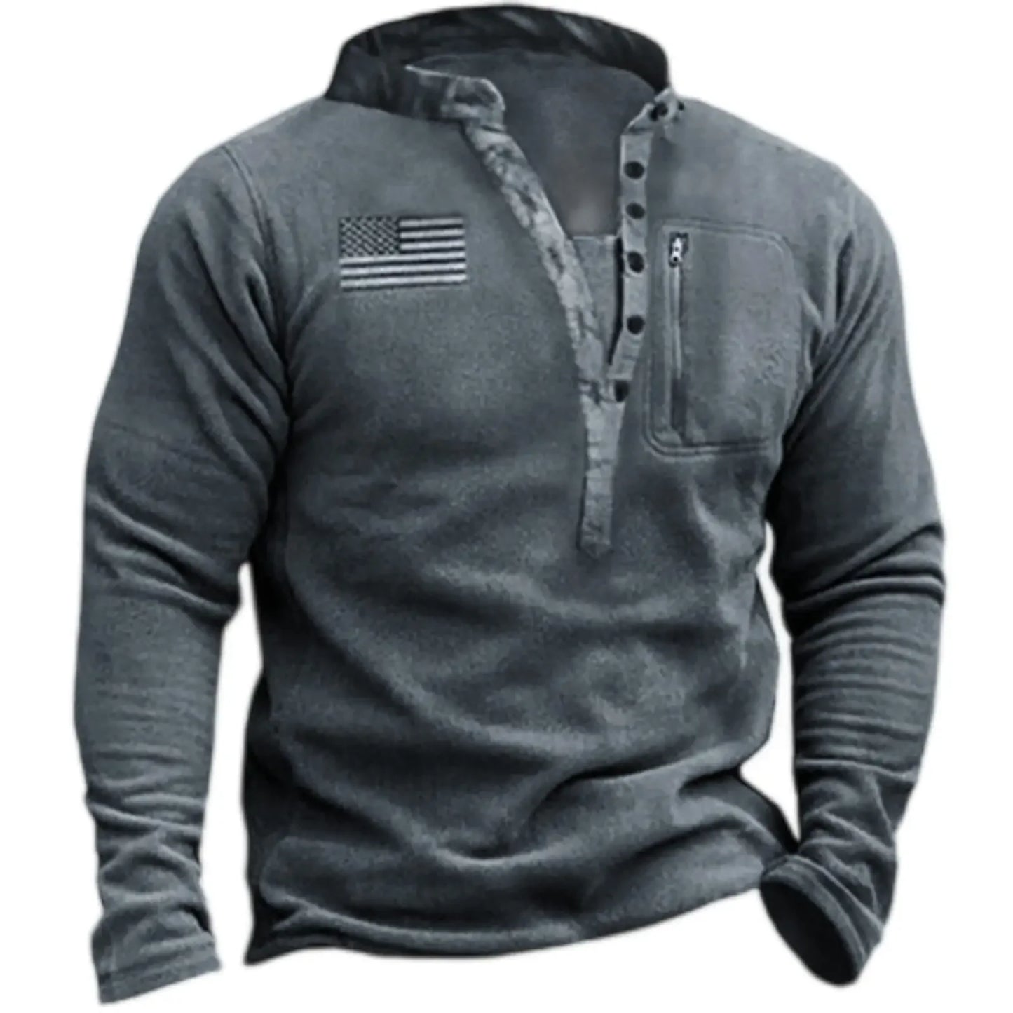 Outdoor Warm Breathable Tactics Fleece Jacket US Zipper Pullover Thermal Hiking Sweater