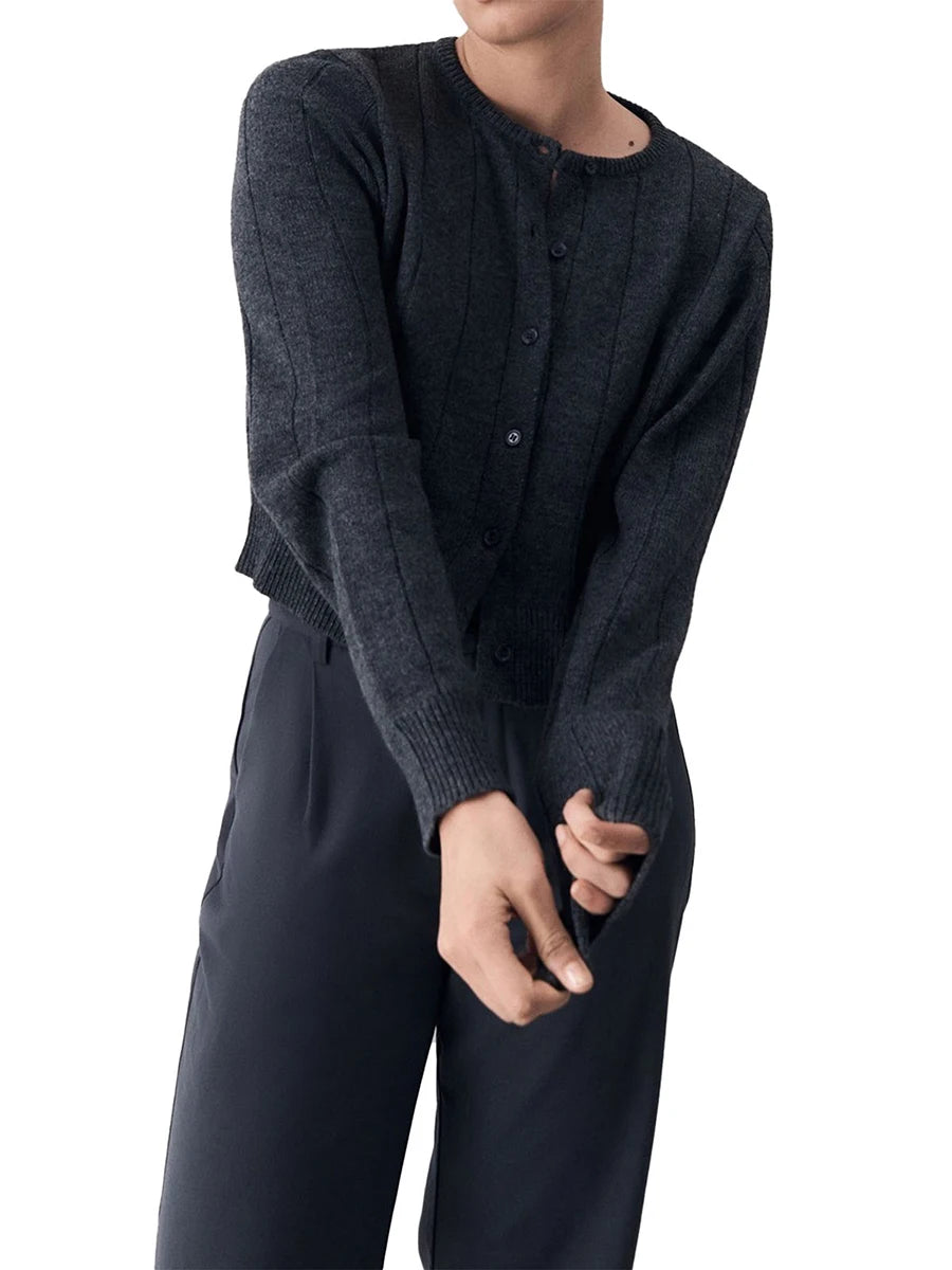 Women s Sweater Cable Knit Long Sleeve Solid Color Casual Loose Fit Ribbed Hem and Cuffs
