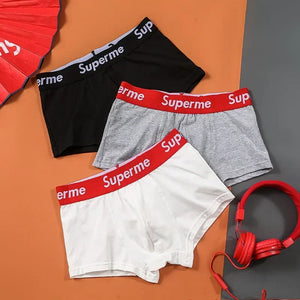 Men's underwear, high - stretch shorts, cotton boxer shorts, sexy, comfortable and soft underpants, plus size (M - 2XL).