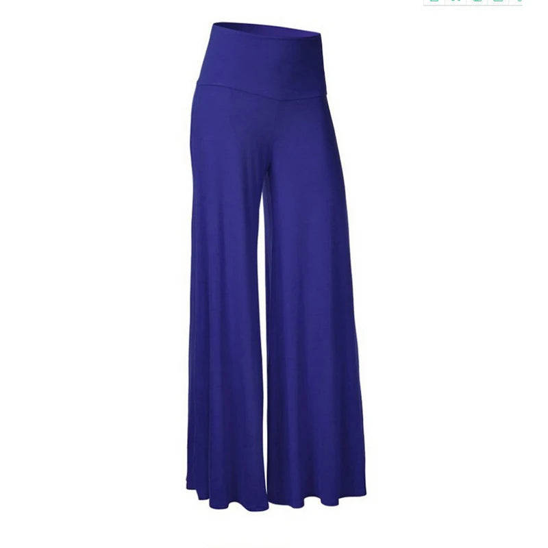 Soft Wide Leg  Thin Stretch High Waist Palazzo Pants