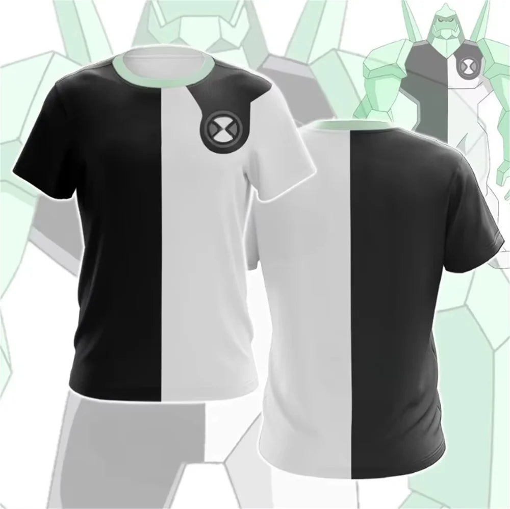 Anime Ben 10 Alien Force Tennyson Printed T-shirts for Women Men Short Sleeve Men's T Shirt Casual Sports Tops Tees