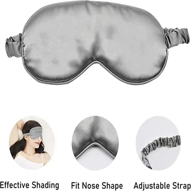Mulberry silk blackout sleep mask eye mask travel relaxation mask eye mask healthy sleep shield soft eye protection tool