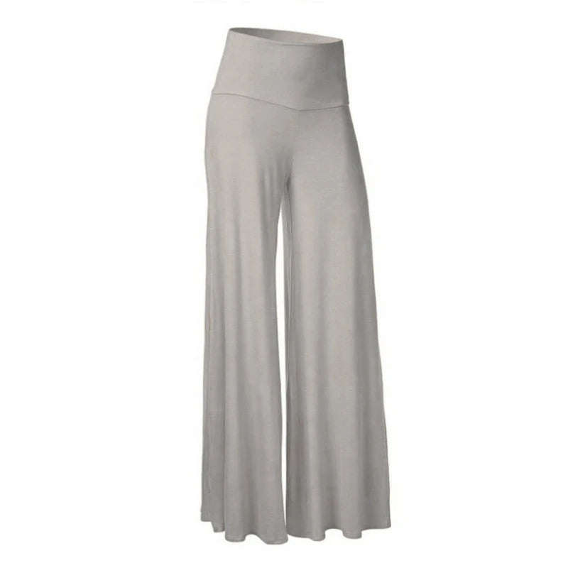 Soft Wide Leg  Thin Stretch High Waist Palazzo Pants