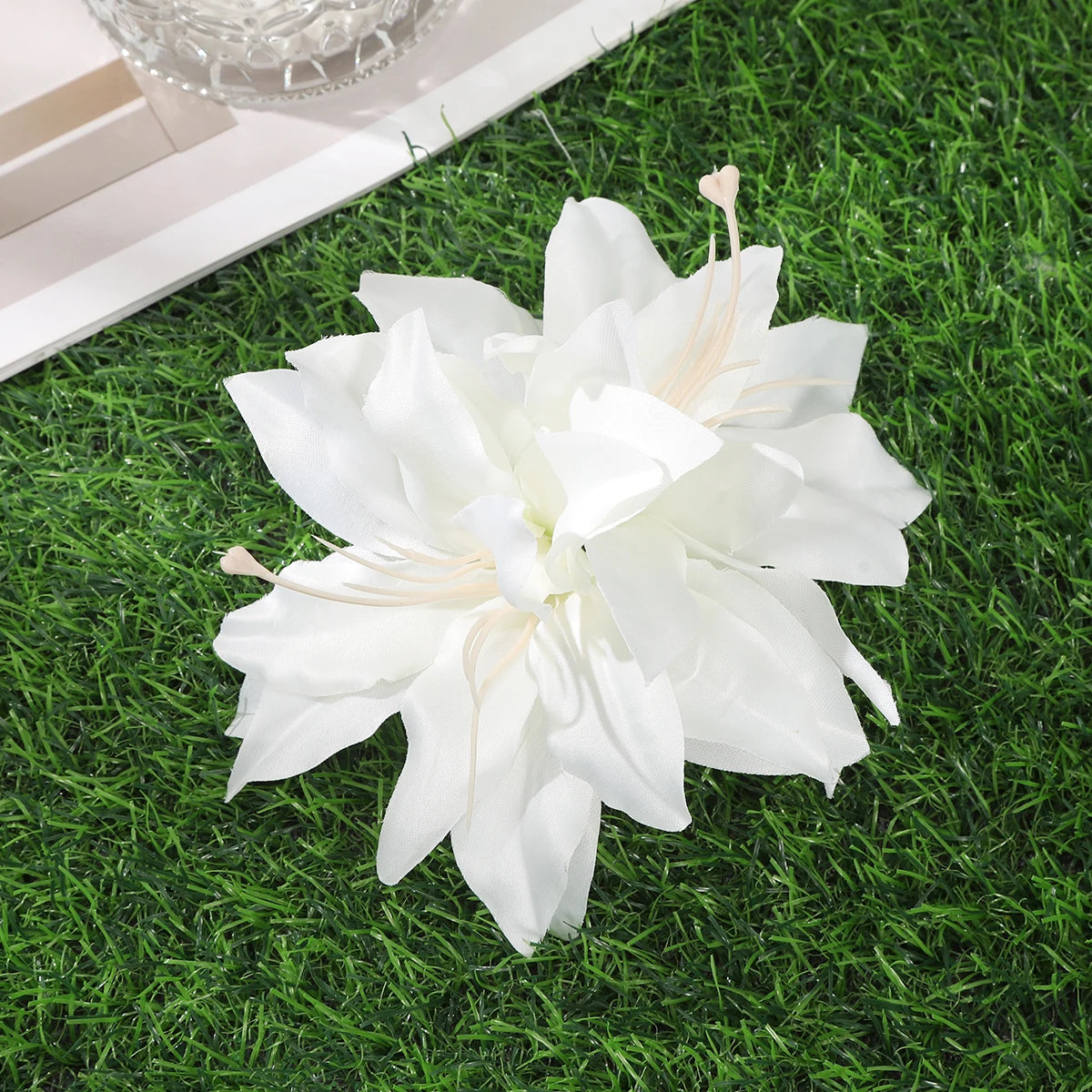 Orchid Flowers Hair Clips Bohemian Small Hairpin Barrette Beach Wedding Flower Women Holiday Hair Clip Hair Accessories