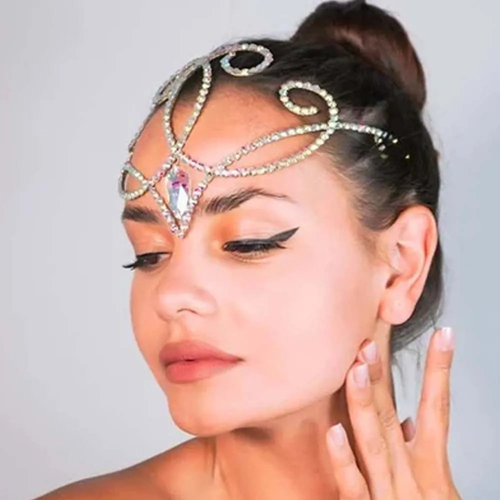 Rhinestone Tiara Rhinestone Diadem Hair Piece Jewelry Accessories Headpiece