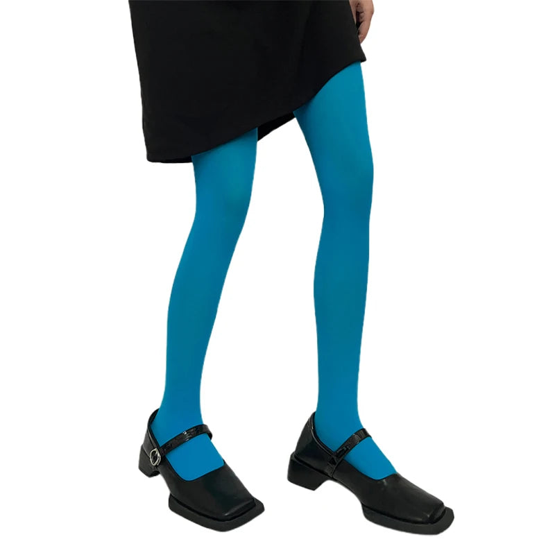 Velvet Leggings Stylish Solid Color Stretchy Tights Hosiery for Evening Outfit
