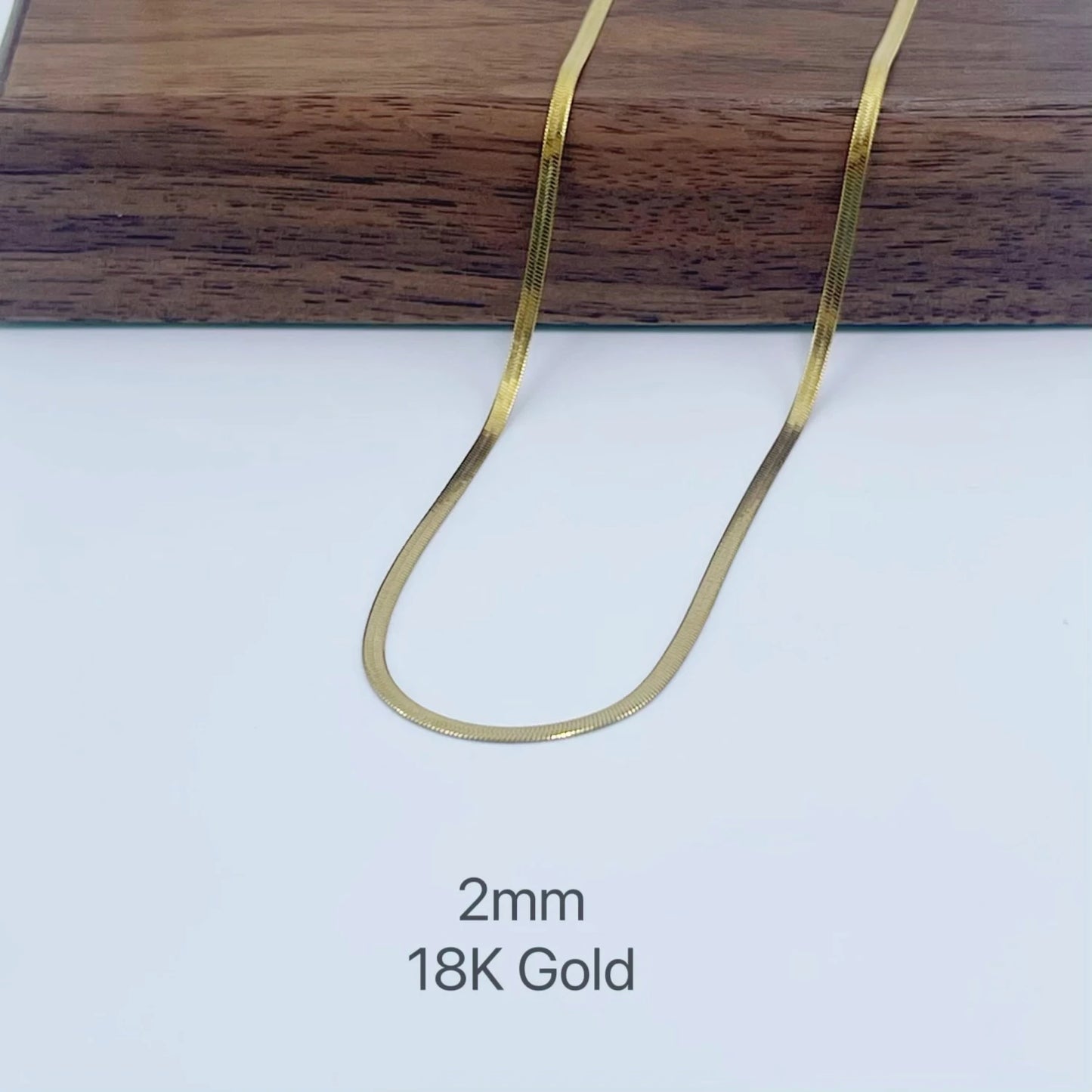 Minimalist Unisex Snake Chain Necklace Choker Stainless Steel Herringbone Gold Color Fashion Jewelry Gift For Women and Men