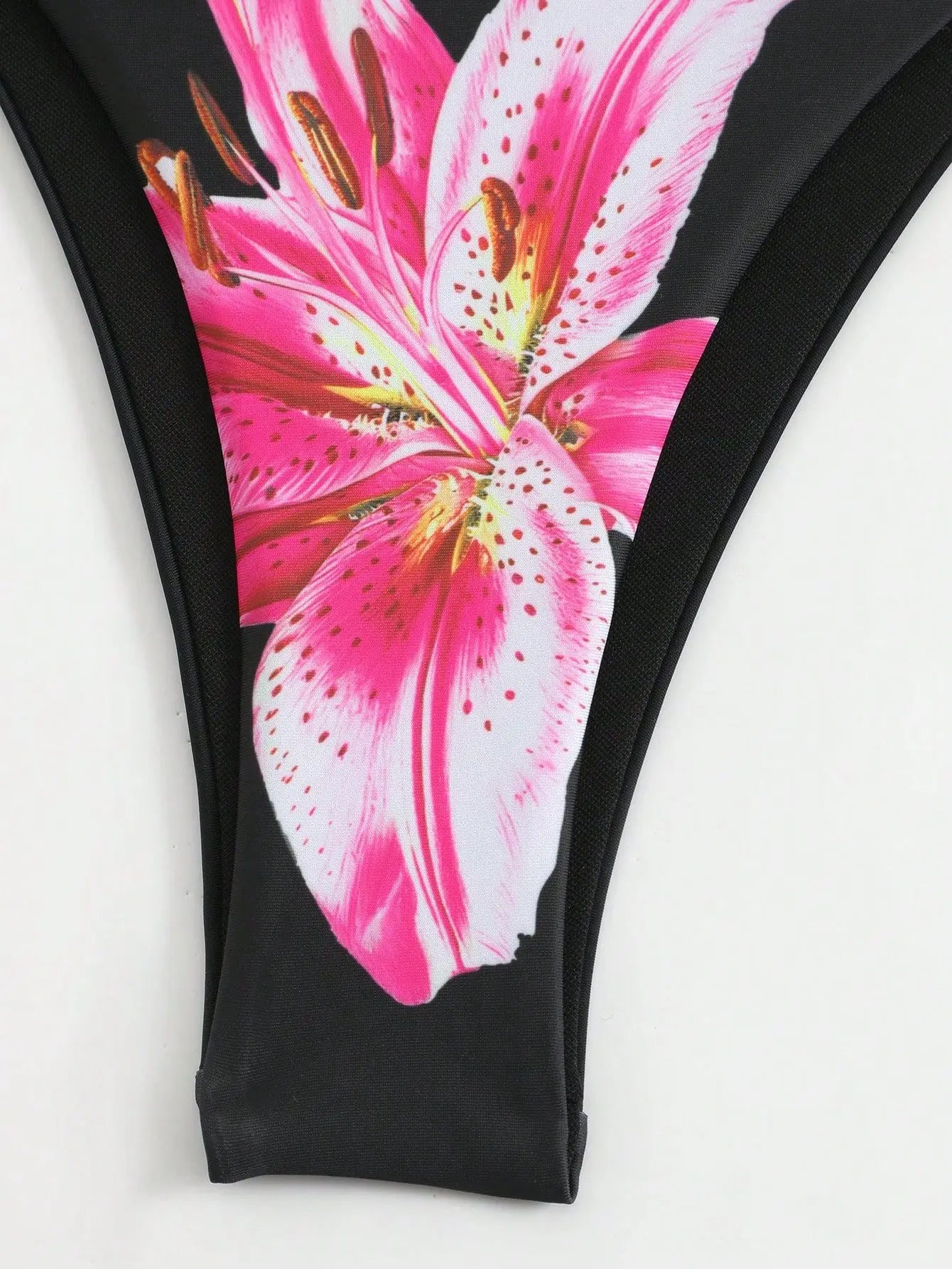 Flower Print Bikini Set Women's High Waist Long Skirt 3 Piece Swimsuit  Mini Triangle Backless Thong Bathing Suit