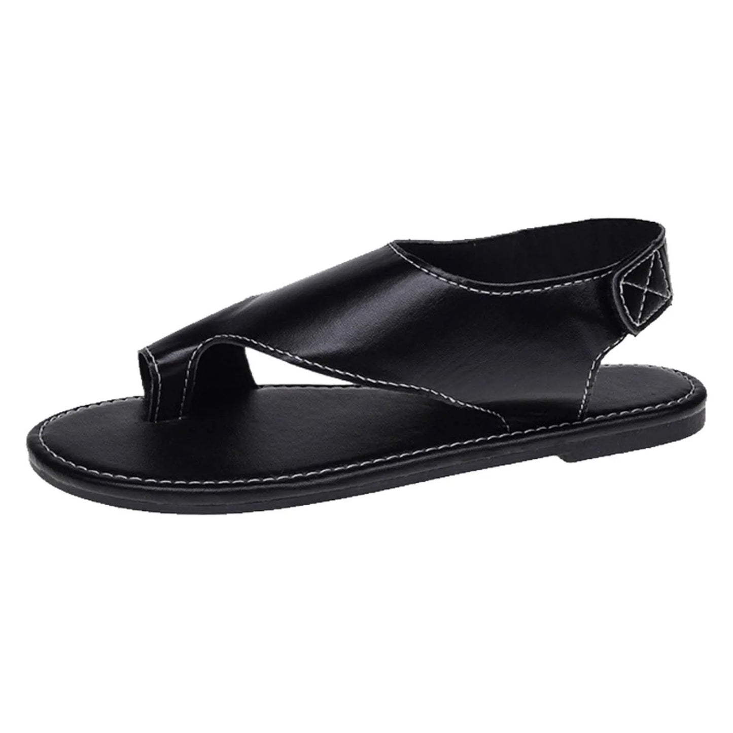 Women's Sandals With Arch Support Comfortable Soft Open Toe Casual Flat Sandals For Various Occasions Beach Toe Ring Flip Flops