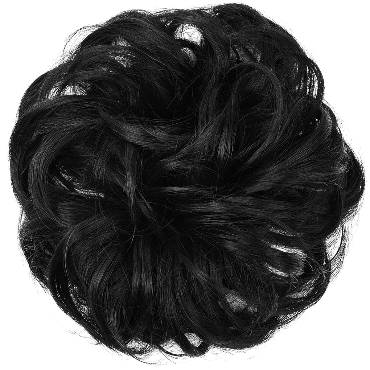 Synthetic Messy hair piece Daily Use Chignon Scrunchies Fake Elastic Hairpiece Blonde Brown Donut Bun For Women