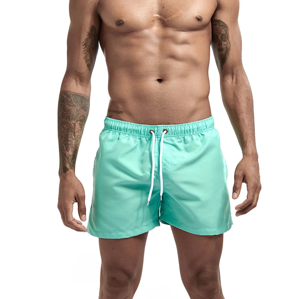 Men's Quick Dry Board Shorts Swim Trunks Bathing Suit Breathable Drawstring With Pockets for Surfing Beach Casual Summer