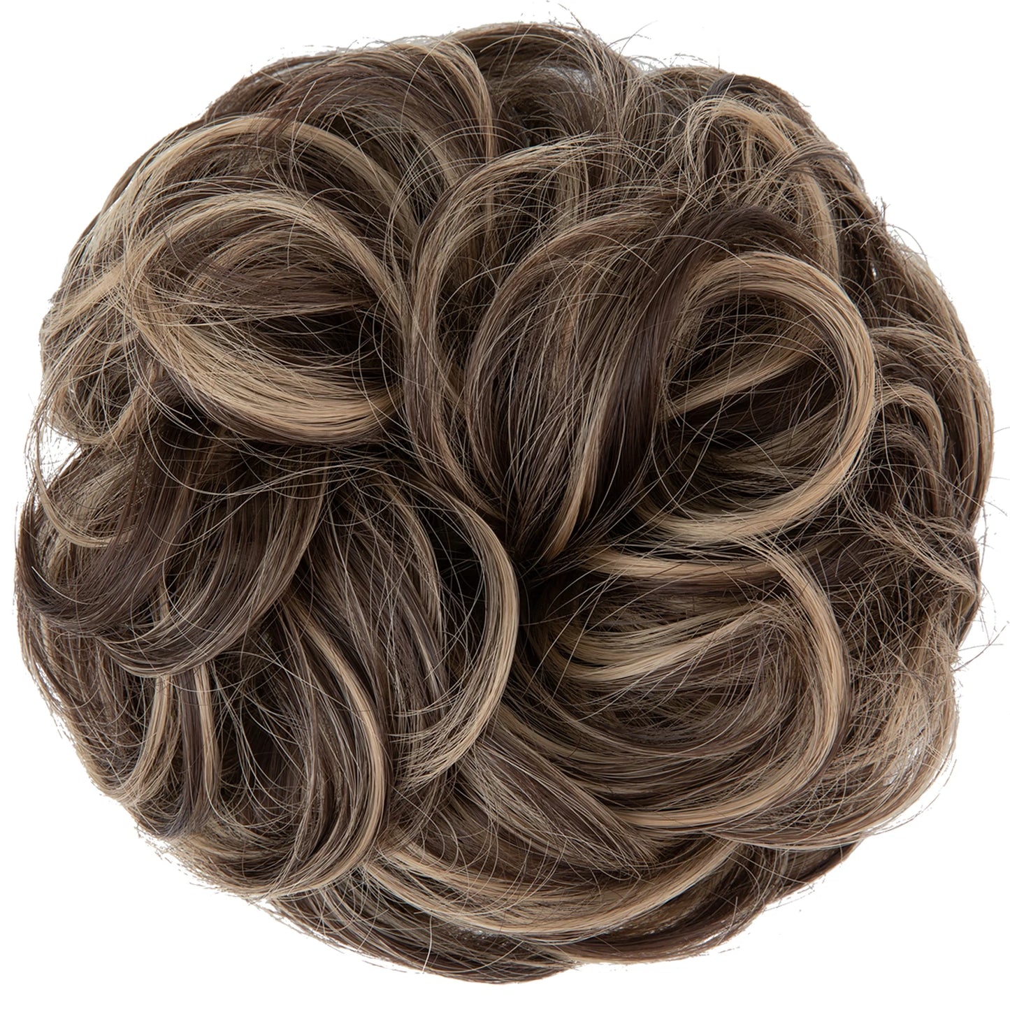 Synthetic Messy hair piece Daily Use Chignon Scrunchies Fake Elastic Hairpiece Blonde Brown Donut Bun For Women