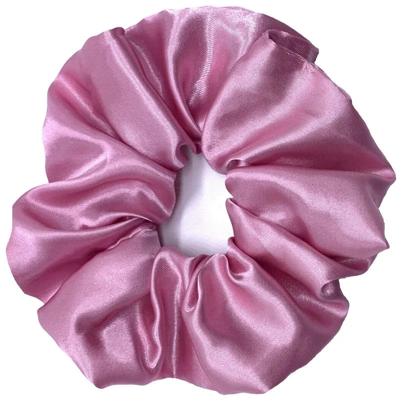 Fashion Oversized Silk Scrunchies for Women Chiffon Elastic Hair Ties Ponytail Holder Headwear