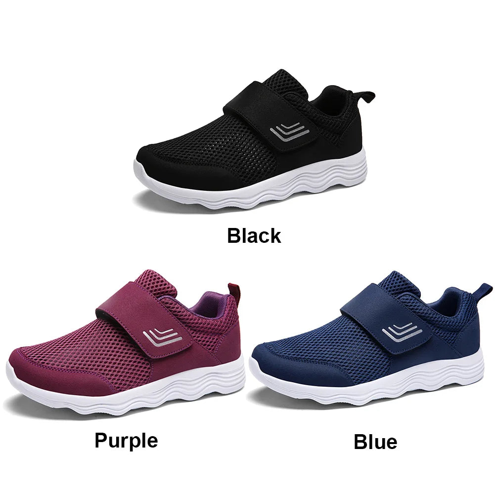 Walking Sneakers Comfortable Fashion Sneakers Adjustable Closure Orthopedic Shoes Lightweight for Swollen Feet