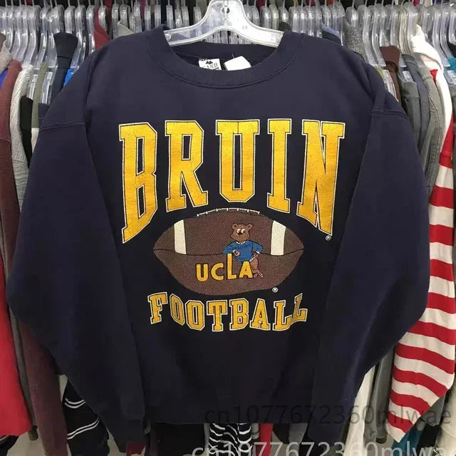 American College Style Crew neck Sweater Plus size Men's Women's High quality Winter Sweatshirt