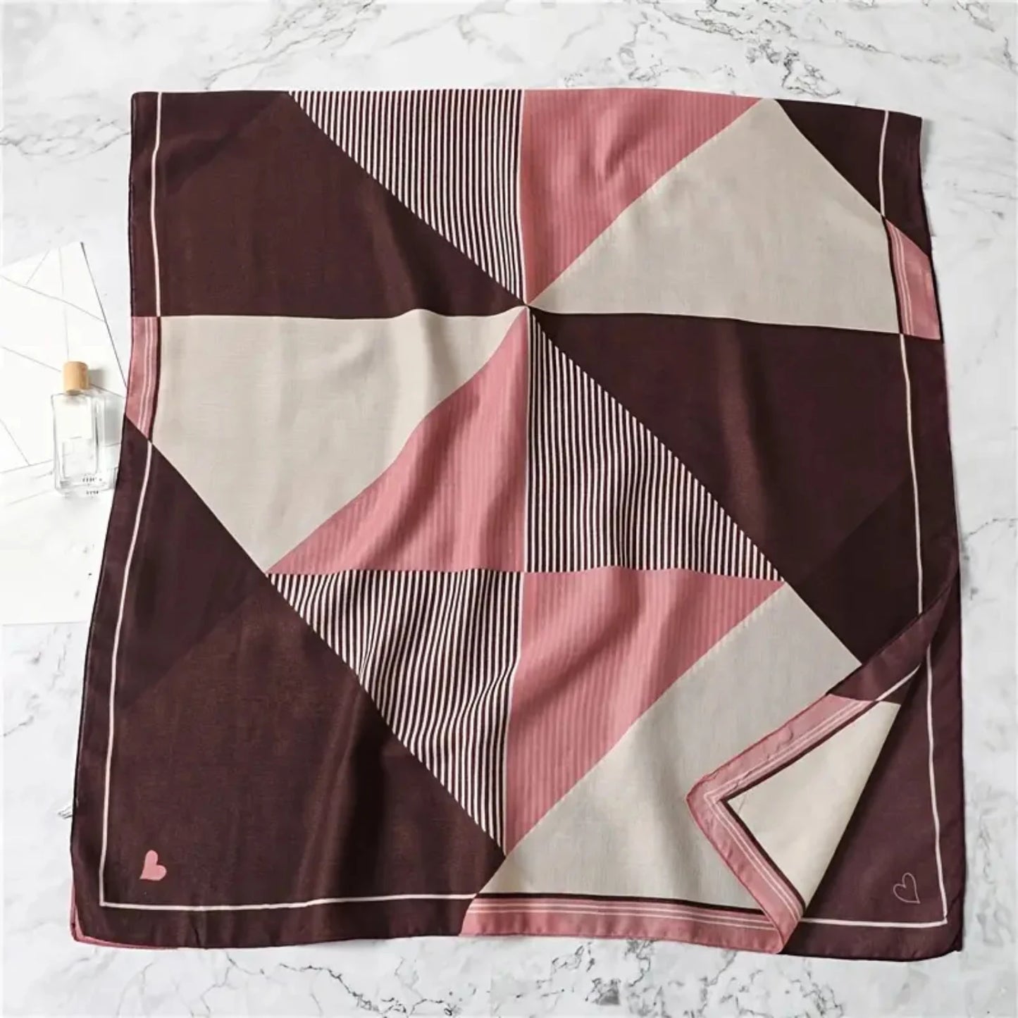 Simple Striped Colorful Love Shawl Scarf - Fashionable Winter Women's Warm Scarf
