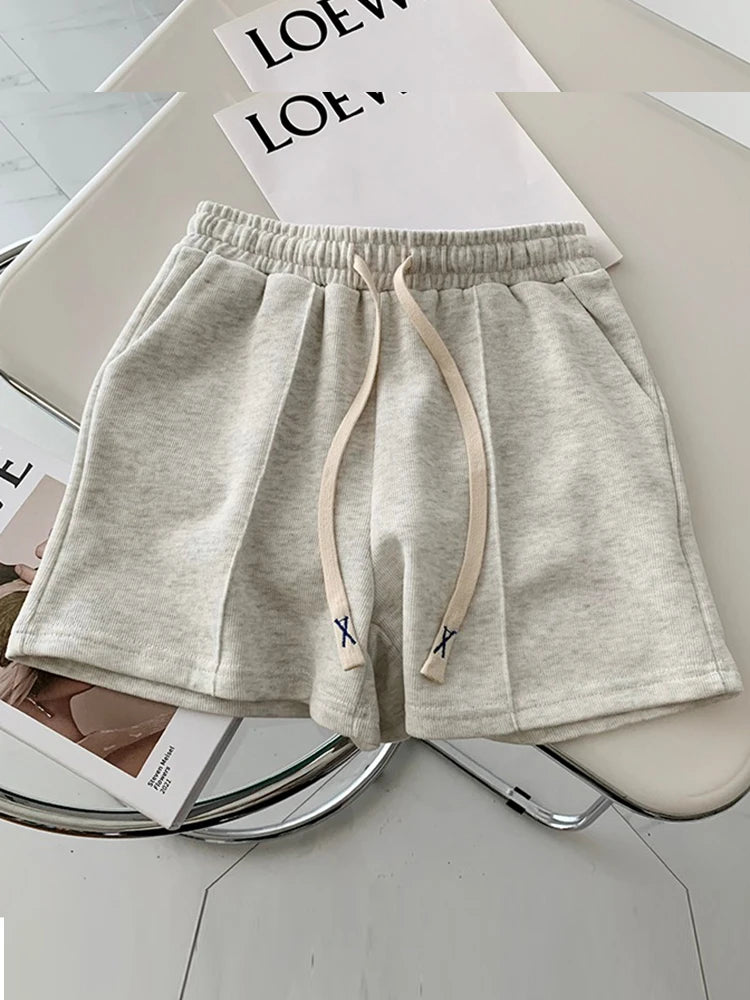 Shorts Women Elasticity Lovely Style Sweet Simple Pure Oversize Trousers