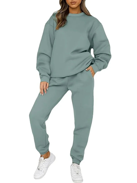 Casual Sets for Women 2 Piece Sweatsuit Outfits Long Sleeve Pants Set Tracksuit
