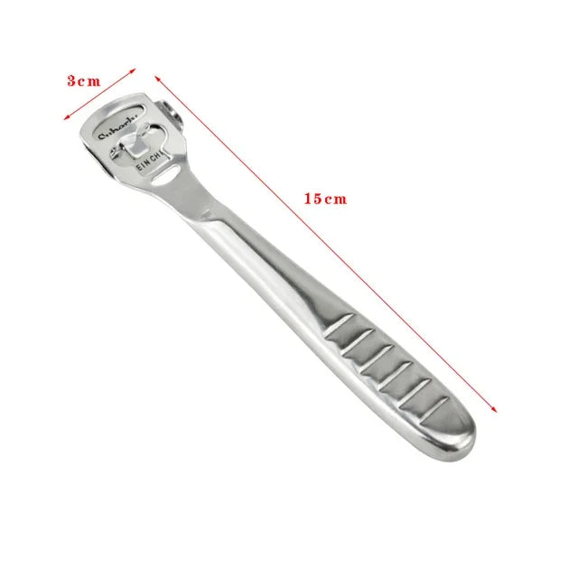 Stainless Steel Foot Shaver – Callus and Hard Skin Remover Tool, 10 Blades