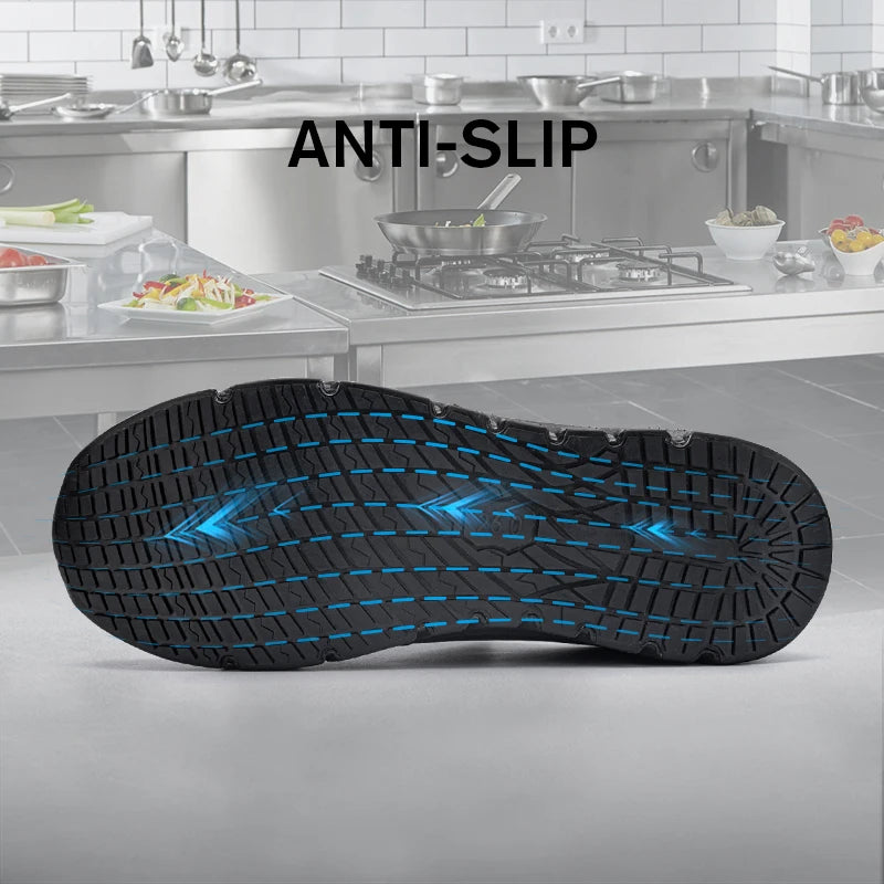 Chef Shoes  Resistant Kitchen Cook Waterproof Non Slip Work Shoes Oil-proof Safety Shoes Hotel Restaurant Plus Size