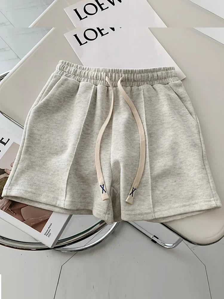 Shorts Women Elasticity Lovely Style Sweet Simple Pure Oversize Trousers