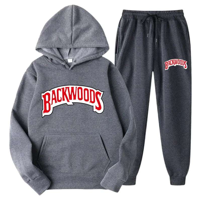 Winter Hoodie Sets Men Fashion Fleece Hoodies Brand Pants Casual Jogger Suit Tracksuit Sweatshirt Woman Pullover