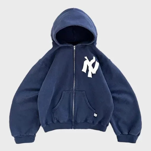Hoodie Zip up or Pull-over Sweatshirt Streetwear Hip Hop Retro Letter Pattern High Quality Hoodie Women's Clothing
