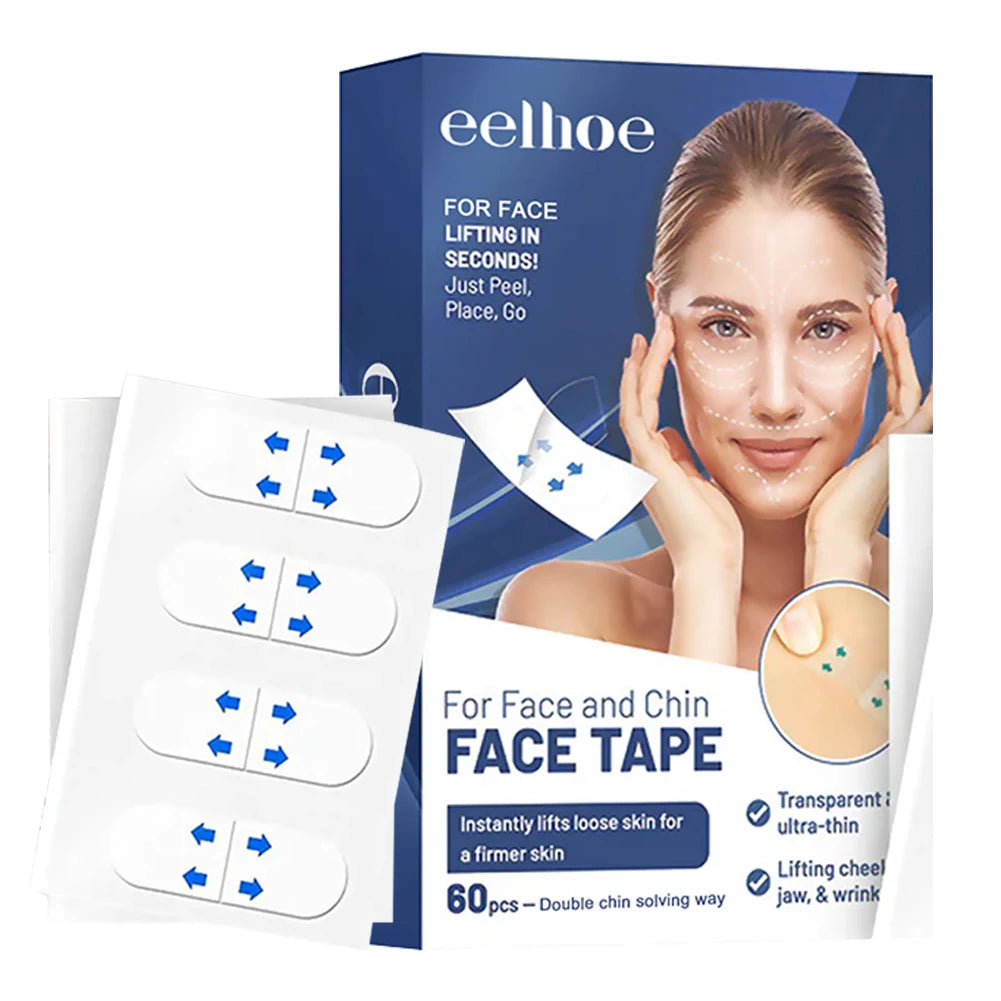 Portable Anti Wrinkle Beauty Stickers 60pcs Anti Wrinkle Face Tape Waterproof