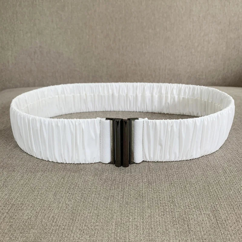 Elastic Waist Belt Cinch Stretch Waistband Buckle