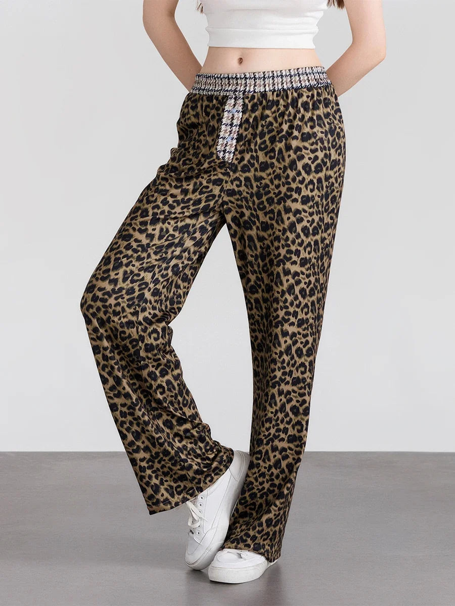Women's Long Pants Elastic Waistband Casual Trousers