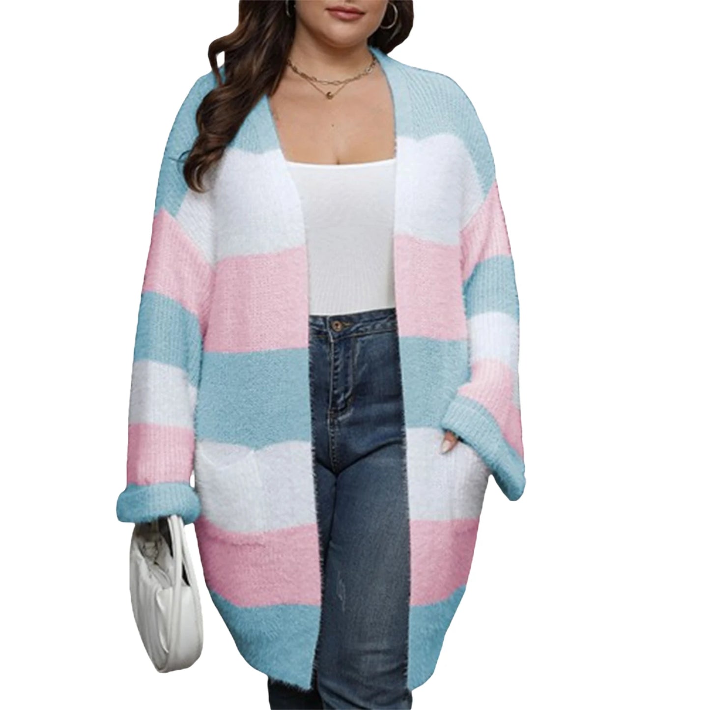 Women s Winter  Jacket Long Sleeve Belted Wool Blend Sweater