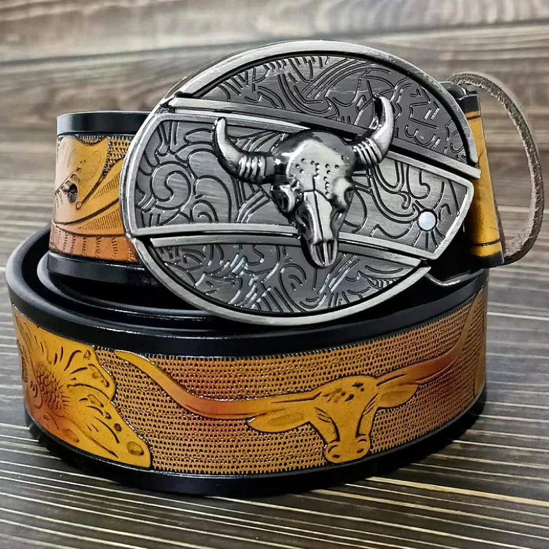 Genuine Luxury Brand Belt Metal Buckle High-Quality PU Leather Soft